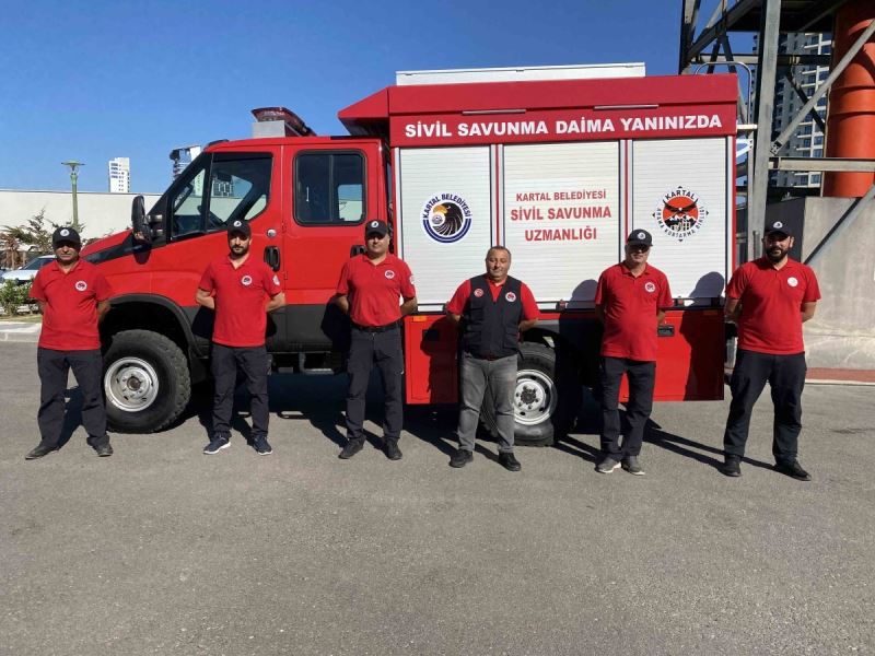 Kartal Belediyesi Arama Kurtarma Ekibi yeni araç ile daha donanımlı