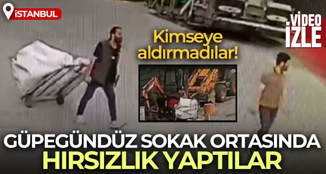 İstanbul’da “pes” dedirten hırsızlık kamerada: Çekçekle gelip kırıcı çaldılar