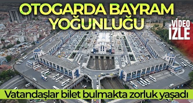 Otogarda bayram yoğunluğu