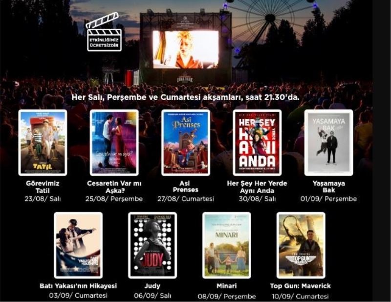 Sinemaseverler açık havada ağırlanacak
