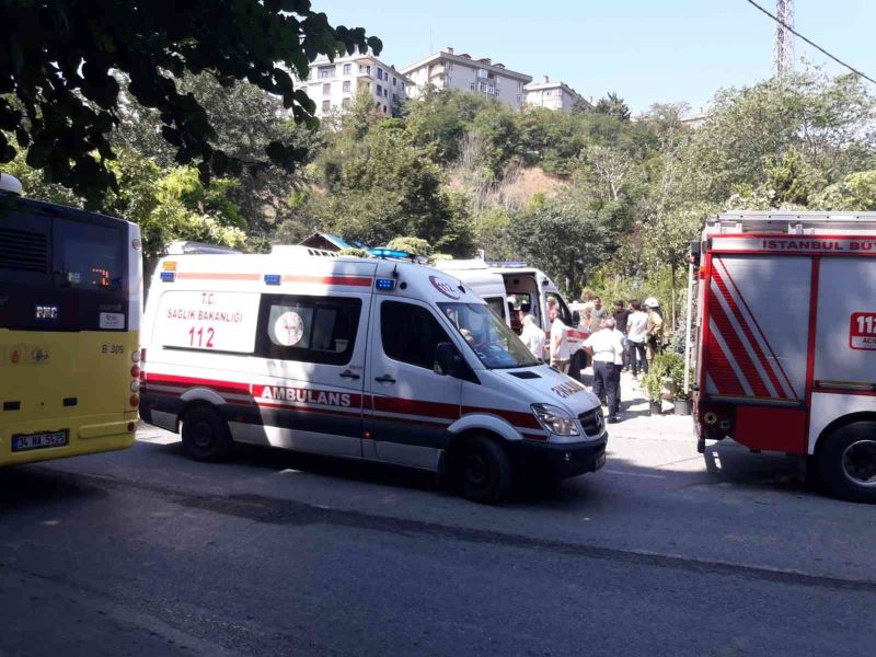 Beşiktaş’ta kamyonet çiçekçiye girdi: 2 yaralı
