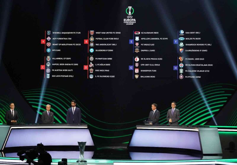 UEFA Avrupa Konferans Ligi’nde grup kuraları İstanbul’da çekildi
