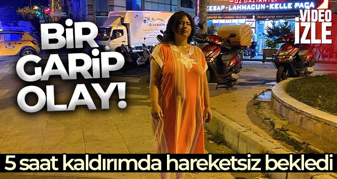 Beyoğlu’nda bir garip olay: Kaldırımda hareketsiz bekleyen kadın polisi alarma geçirdi