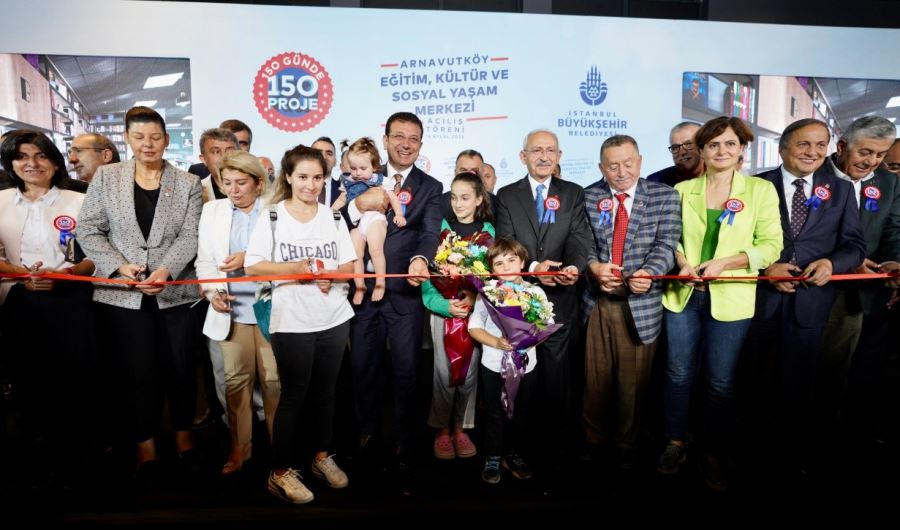 Arnavutköy’de Kültür, Spor ve Yaşam Merkezi CHP Genel Başkanı Kemal Kılıçdaroğlu katılımı ile açıldı
