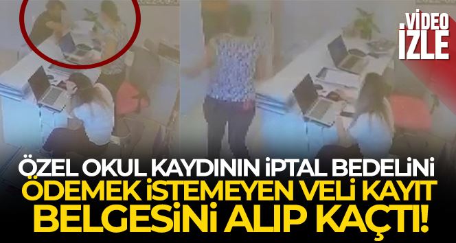 Kadıköy’de, özel okul kaydının iptal bedelini ödemek istemeyen veli, kayıt belgesini alıp kaçtı