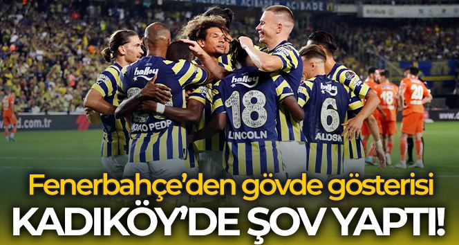 Spor Toto Süper Lig: Fenerbahçe: 5 - Corendon Antalyaspor: 0 (Maç sonucu)