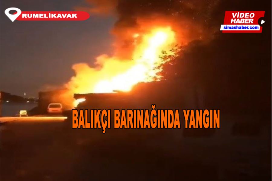 Sarıyer’de balıkçı barınağında yangın: 2 yaralı