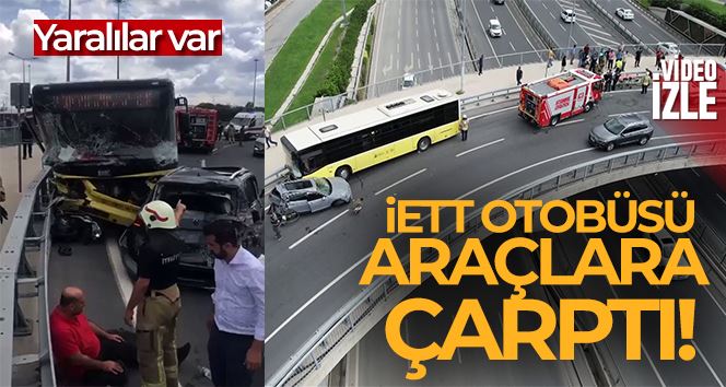 Yenikapı’da İETT otobüsü araçlara çarpa çarpa ilerledi: 12 yaralı
