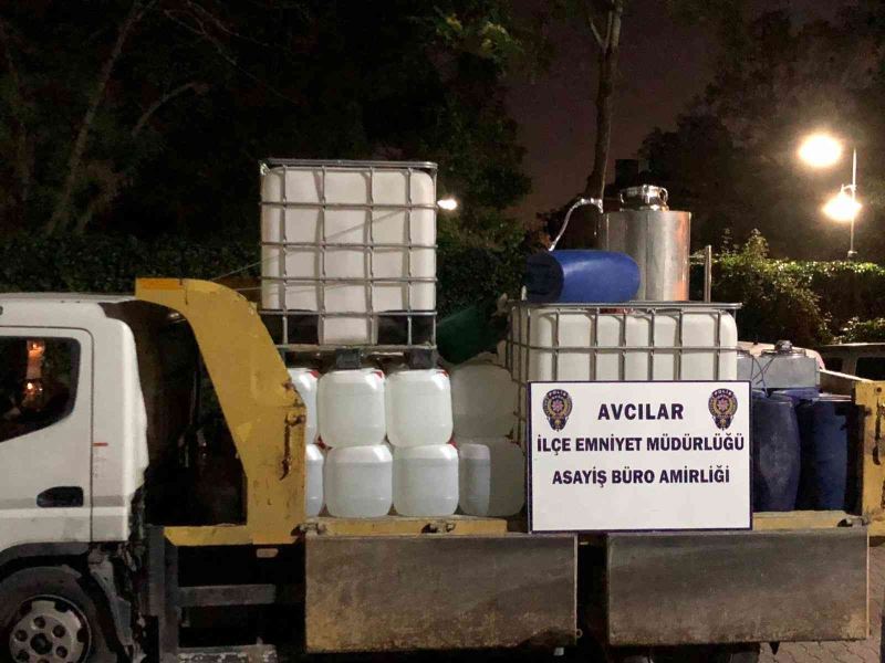 Avcılar’da  kaçak alkol imalatı yapan şüpheli şahıs yakalandı