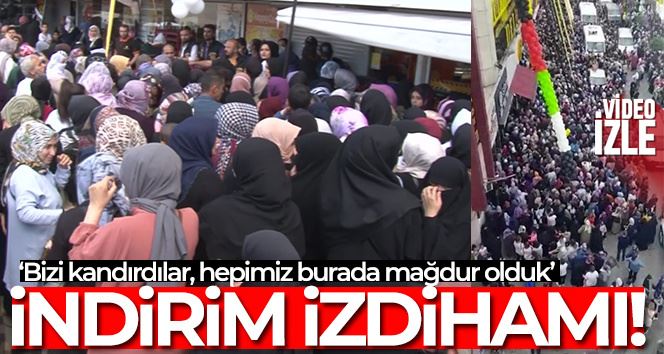 İstanbul’da indirim izdihamı: Mağazanın kepenkleri kapatıldı