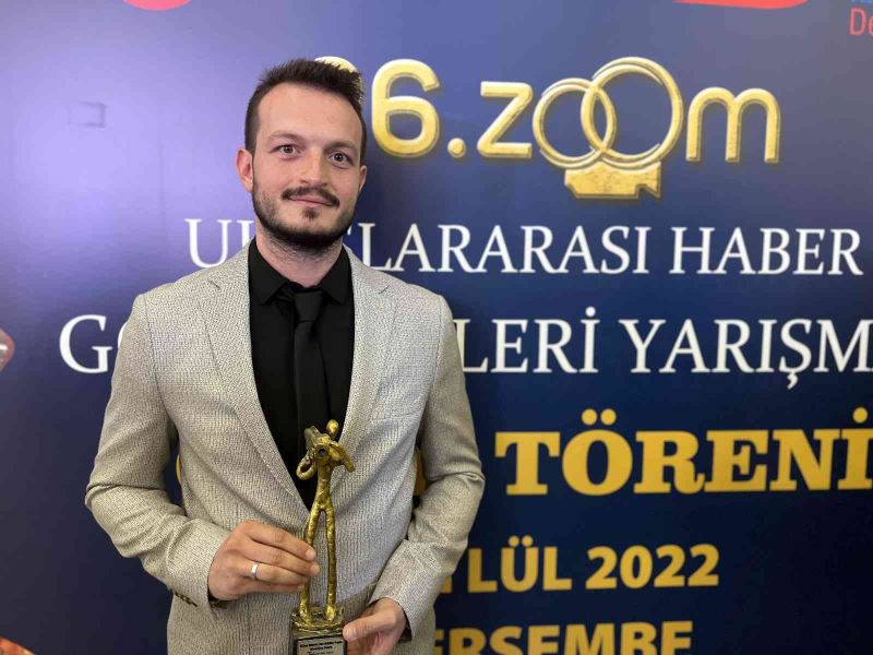 İHA muhabiri Ahmet Faruk Sarıkoç’a ödül