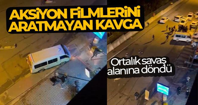 Çekmeköy’de yol verme kavgasında ortalık savaş alanına döndü