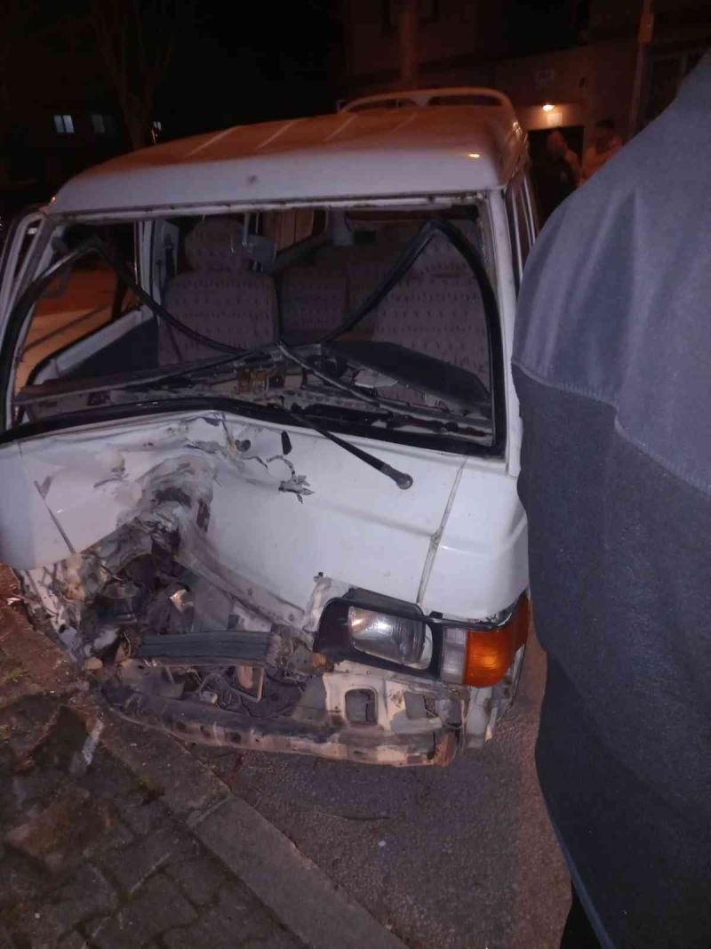 Yalova’da ağaca çarpan panelvanın sürücüsü yaralandı
