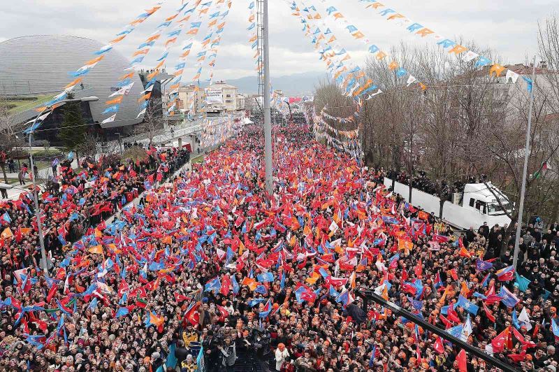 Cumhurbaşkanı Erdoğan’ın mitingi için yollara düzenleme
