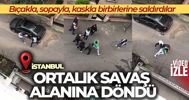 Pendik’te bıçaklı sopalı kavgada ortalık savaş alanına döndü