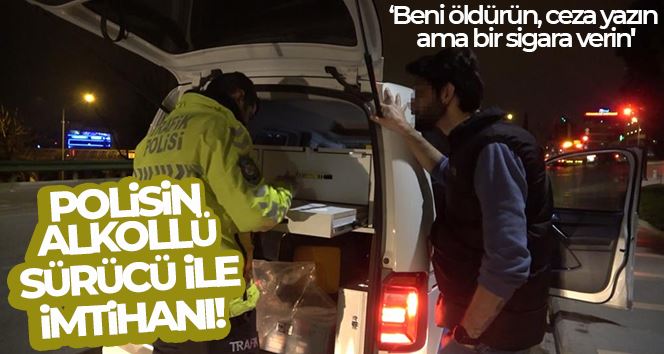 Bursa’da uygulama noktasına takılan alkollü sürücü: 