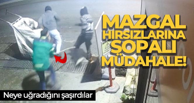 İstanbul’da mazgal hırsızlarına sopalı müdahale kamerada: Neye uğradığını şaşırdılar