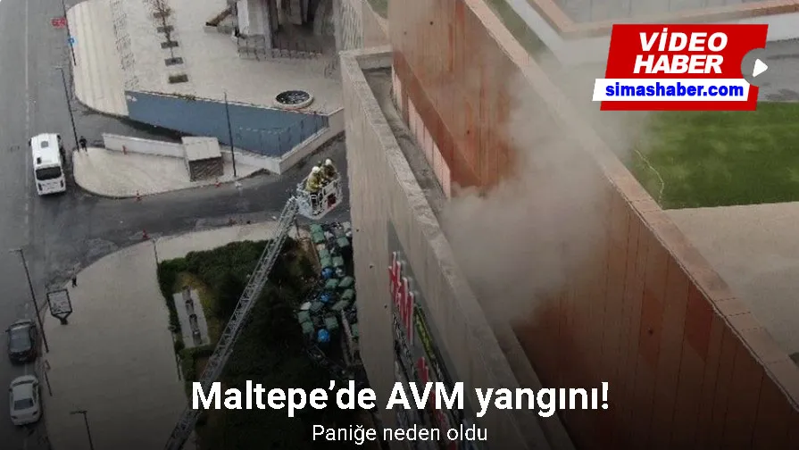 Maltepe’de AVM’de çıkan yangın paniğe neden oldu