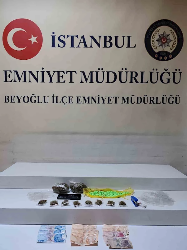 Beyoğlu’nda arama yapılan evden uyuşturucu çıktı: 1 gözaltı
