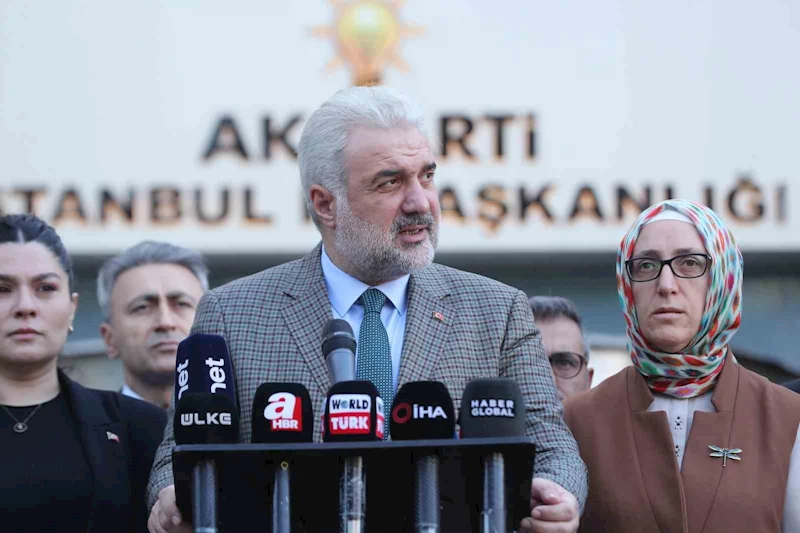 AK Parti İstanbul İl Başkanlığı’ndan İsrail’e tepki
