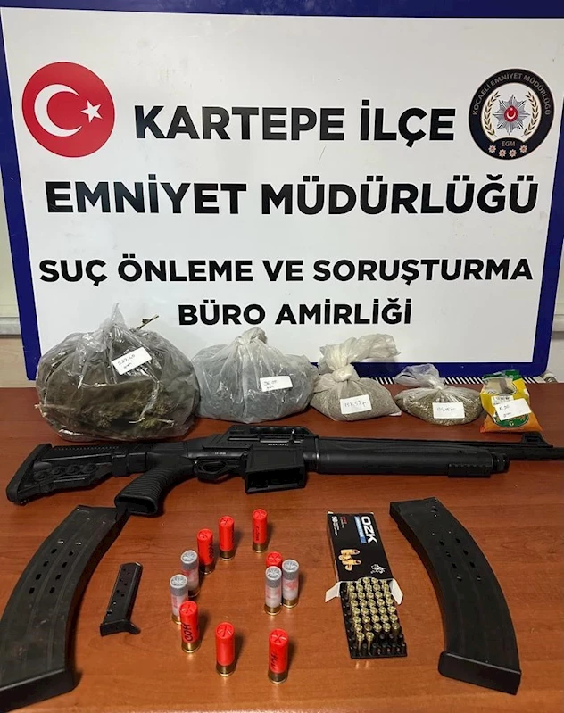 Kocaeli’de şüphelinin evine yapılan baskında uyuşturucu ele geçirildi
