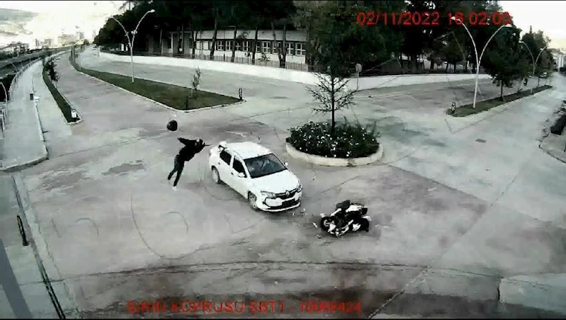 Amasya’da feci kazalar kamerada