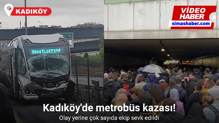 Kadıköy Uzunçayır’da metrobüs kaza yaptı