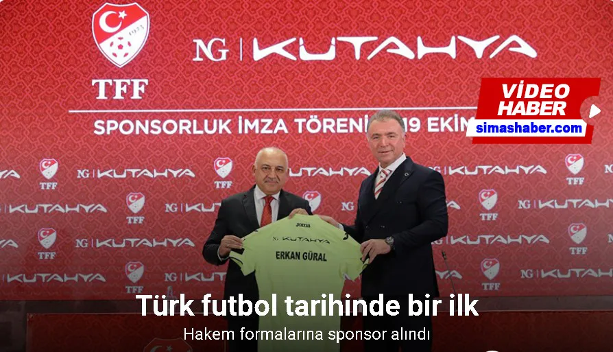 Türk futbol tarihinde ilk kez hakem formalarına sponsor alındı