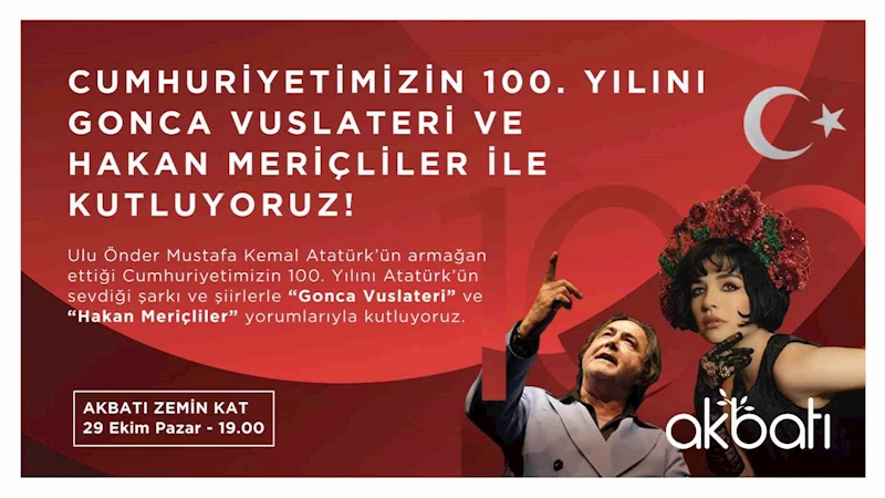 Akbatı, Cumhuriyetin 100. Yılını konser ve etkinliklerle kutlayacak
