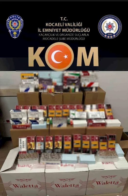 Kocaeli’de 140 bin dolu ve boş kaçak makaron ele geçirildi
