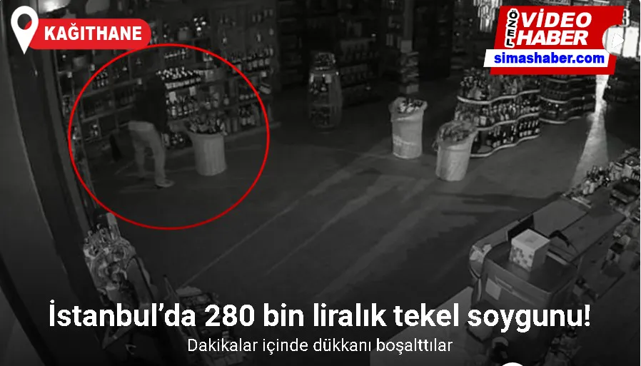 İstanbul’da 280 bin liralık tekel soygunu kamerada: Dakikalar içinde dükkanı boşalttılar