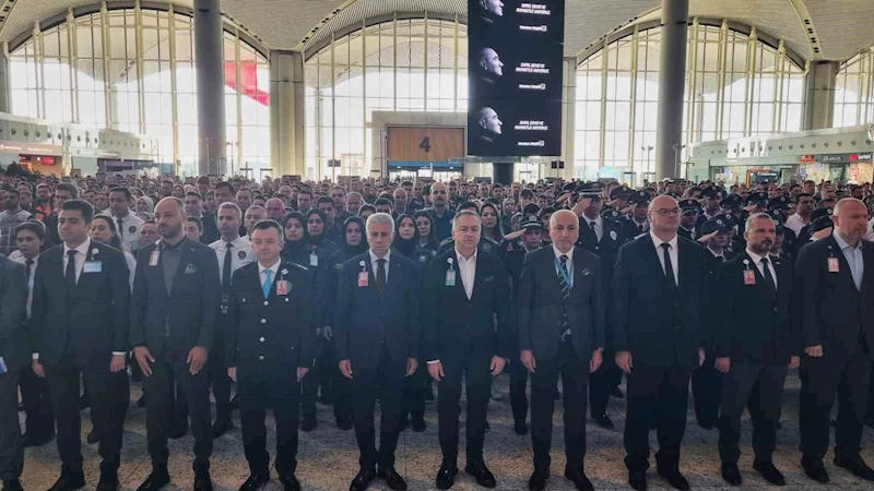 Gazi Mustafa Kemal Atatürk vefatının 85’inci yılında İstanbul Havalimanı’nda anıldı
