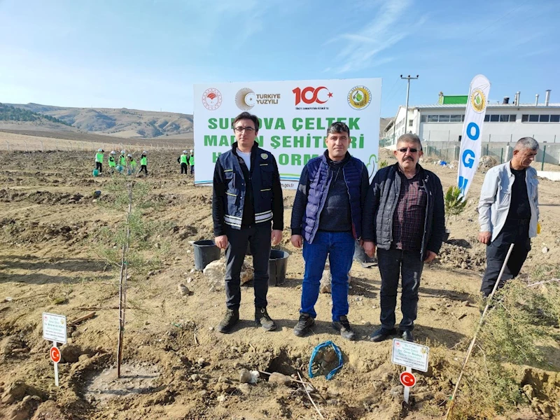 Amasya’da Milli Ağaçlandırma Günü’nde şehit madenciler unutulmadı
