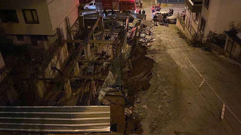 Kocaeli’de aynı mahallede ikinci kez istinat duvarı ve yol çöktü
