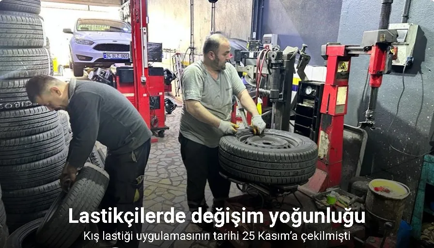 İstanbul’da kış lastiği zorunluluğuna günler kala lastikçilerde değişim yoğunluğu