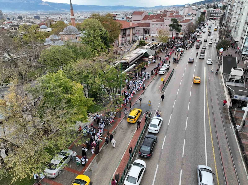 Bursa’nın çocukları Filistin için tek yürek
