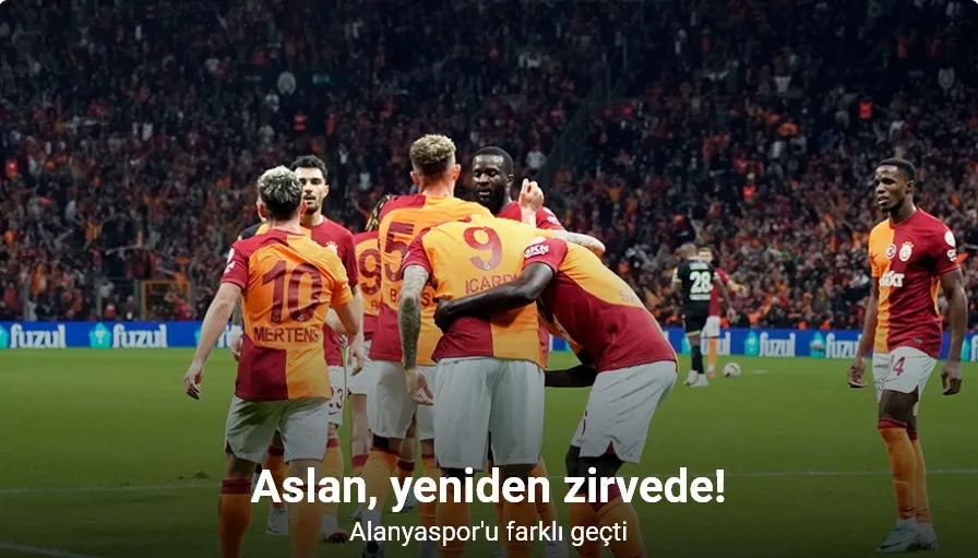 Trendyol Süper Lig: Galatasaray: 4 - Alanyaspor: 0 (Maç sonucu)