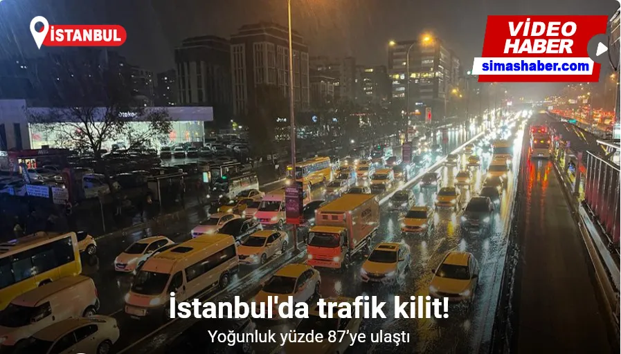 İstanbul’da trafik yüzde 87’ye ulaştı