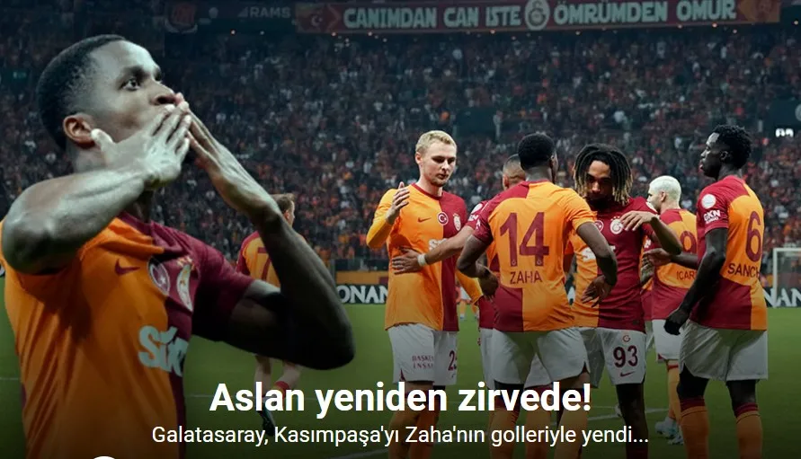 Trendyol Süper Lig: Galatasaray: 2 - Kasımpaşa: 1 (Maç sonucu)