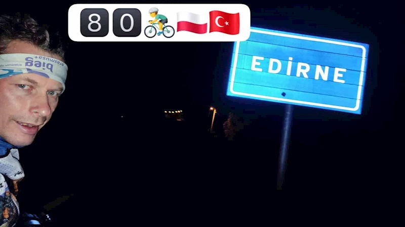 Hastalığıyla mücadele için 100 gün bisiklet sürecek Polonyalı Türkiye’de