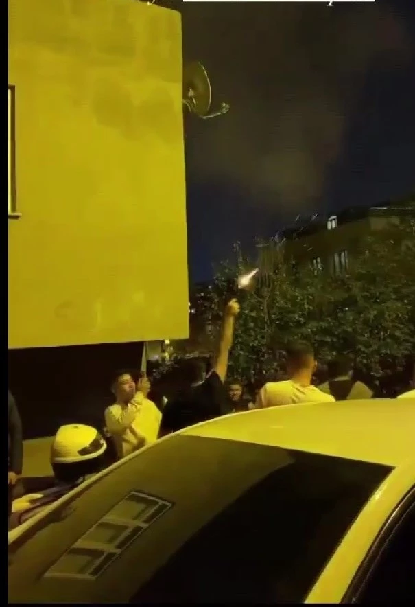 Ataşehir’de, cezaevinden tahliyesini havaya ateş açarak kutladı
