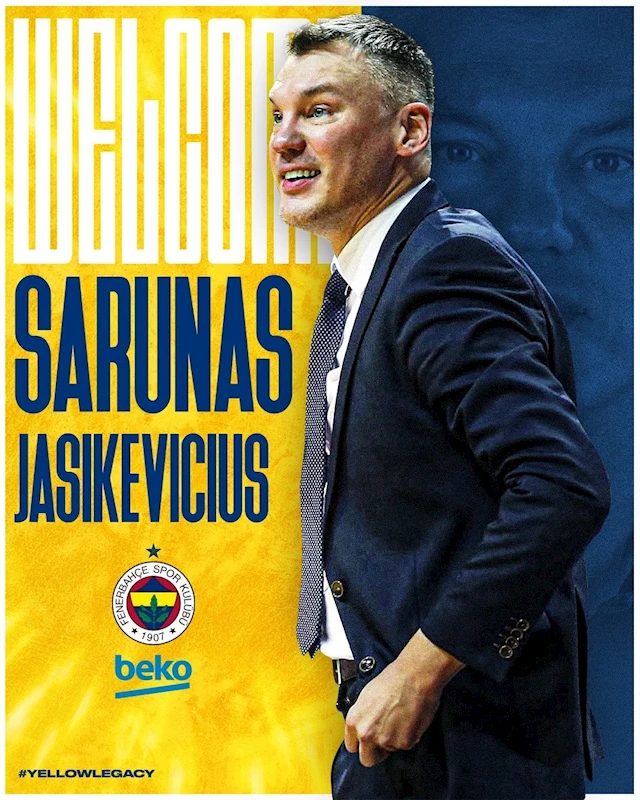 Fenerbahçe Erkek Basketbol Takımı’nda başantrenörlük görevine Sarunas Jasikevicius’un getirildiği açıklandı.
