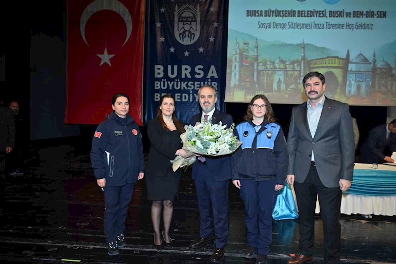 Bursa Büyükşehir Belediyesi memuruna ‘tavan’dan destek