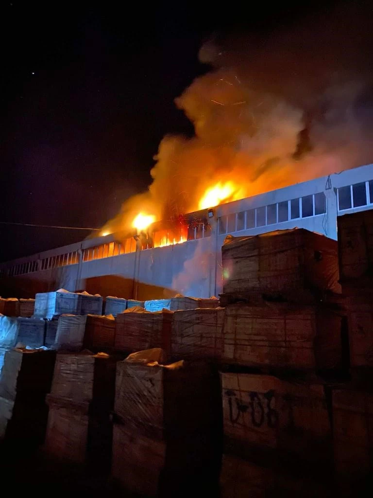 Bilecik’te seramik fabrikasında yangın
