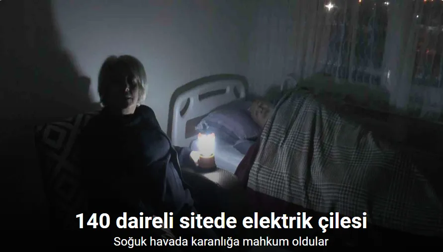 Kocaeli’de 140 daireli sitede elektrik çilesi: Soğuk havada karanlığa mahkum oldular