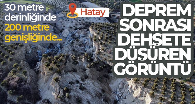 Hatay’da deprem sonrası dehşete düşüren görüntü