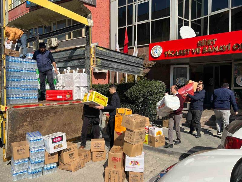 Siirt TSO, Malatya deprem bölgesinde yardım tırı gönderdi