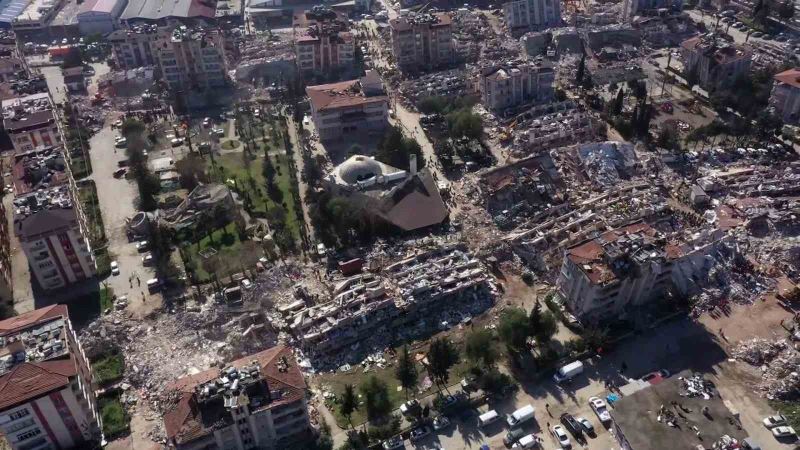 Hatay’daki acı manzara havadan görüntülendi
