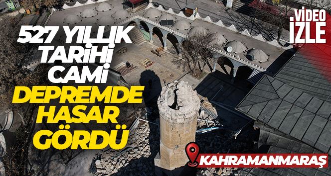 527 yıllık tarihi cami depremde hasar gördü