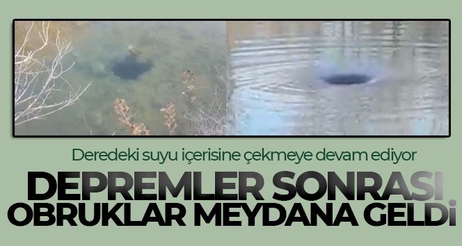 Lice’de depremler sonrası obruklar meydana geldi